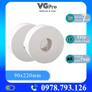 Giấy vệ sinh cuộn lớn Hà Nội VGpro sản xuất phân phối toàn quốc