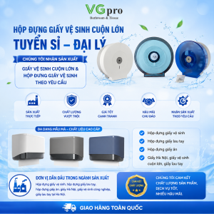 Hộp đựng giấy vệ sinh cuộn lớn tuyển sỉ đại lý trên toàn quốc. Chúng tôi, đơn vị sản xuất hộp đựng giấy lau tay – giấy vệ sinh lớn – nhỏ và nhiều mã hộp khác. Ngoài ra chúng tôi Nhận in LOGO thương hiệu số lượng lớn. Mã sản phẩm VGpro Mầu sắc Xanh Ngọc- Đen – Trắng – Rêu Chất liệu ABS Kích thước Φ 265 x Φ 265 x W122mm Thương hiệu VGpro Xuất xứ Việt Nam