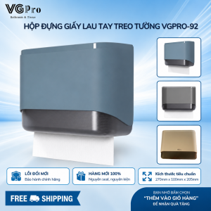 Hộp đựng giấy lau tay treo tường VG-92X với màu xanh cô ban đẹp sang đặc biệt. Với các dòng sản phẩm hộp giấy lau tay trên thị trường đây là hộp có khe quan sát giấy lớn nhất thị trường. Mã sản phẩm VGpro-92X Mầu sắc Xanh cô ban Chất liệu ABS Kích thước 298x230x95mm Thương hiệu VGpro Xuất xứ Việt Nam Thiết kế khe quan sát giấy lớn giúp người sử dụng đặc biệt thuận tiện quan sát giấy trong hộp. Hộp VG-92X sở hữu thiết kế với tông mầu siêu đẹp trong một dàn các mã hộp khác. VG-92X còn sở hữu cho mình chất liệu nhựa bền chắc vượt trội.