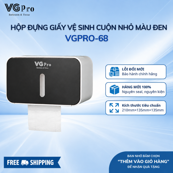 Hộp đựng giấy vệ sinh cuộn nhỏ VGpro-68D là một trong ít những mã hộp đựng giấy cuộn nhỏ đẹp, sang. Hộp được thiết kế để dán hoặc khoan vít tường rất tiện dụng. Hộp thiết kế dạng hộp chữ nhật, bo góc nhẹ nhàng nhã nhặn rất ưu nhìn. Nào! Hãy cùng tham khảo: Thông tin sản phẩm hộp đựng giấy vệ sinh cuộn nhỏ VGpro-68D Tên chi tiết Số lượng Đơn vị Chức năng Mặt trước hộp 01 Chiếc Bảo vệ phần trước, quan sát giấy Đế ốp mặt trước 01 Chiếc Gắn khớp cùng mặt trước và ô cửa sổ quan sát giấy Ô cửa sổ mặt trước 01 Chiếc Thiết kế nhựa trong làm ô cửa sổ quan sát giấy trong hộp Thanh treo giấy 01 Chiếc Dùng để treo cuộn giấy có lõi Thân đế hộp sau 01 Chiếc Liên kết mặt trước, có lỗ vít ốc – có thiết kế lắp miếng dán Miếng dán hộp 01 Chiếc Miếng dán gắn hộp vào bề mặt tường gạch men hoặc kính.